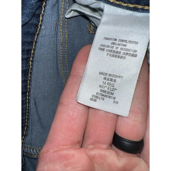 Levi's 511 Blue Slim Jeans Youth Boy's Size 14 Reg 27 x 27 - Picture 5 of 7